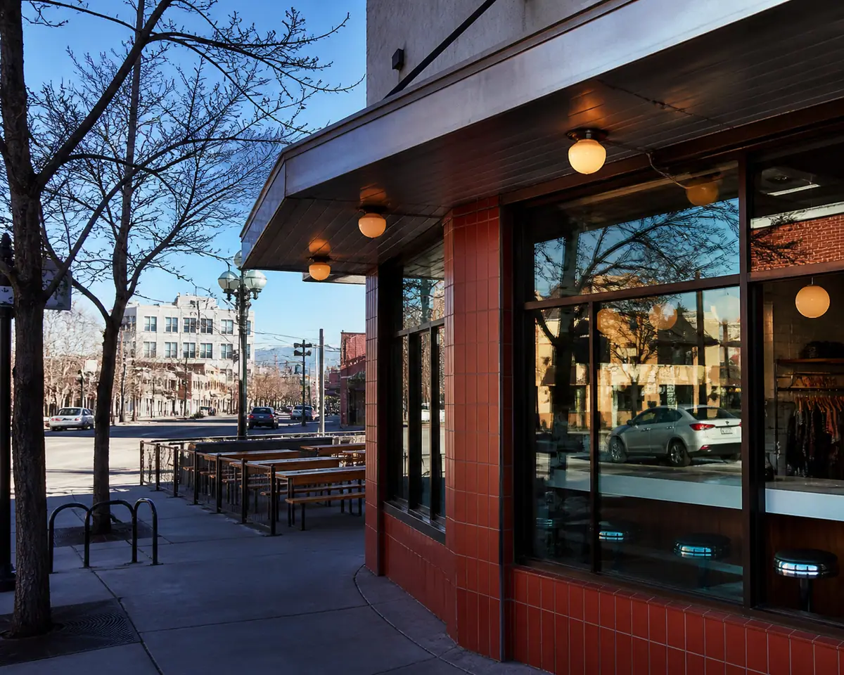 Photoreal editorial view of Ruth’s Diner in Salt Lake City
