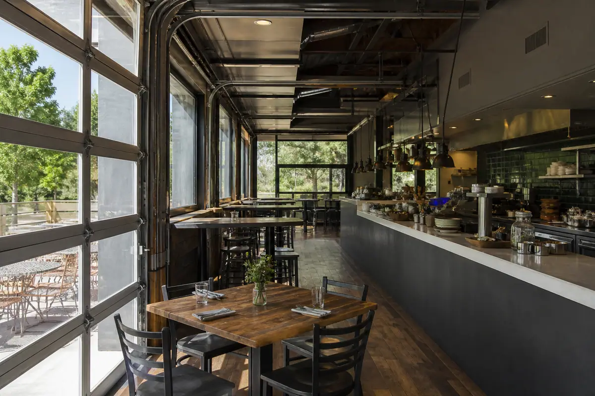 Photoreal editorial view of The Park Café in Salt Lake City