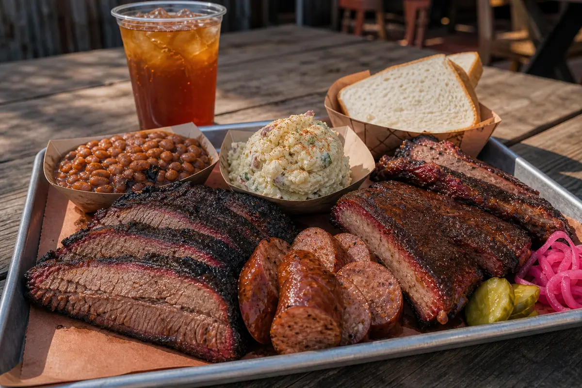 Photoreal dining or food scene representing 2M Smokehouse in San Antonio