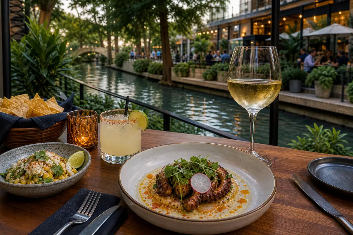 Photoreal dining or food scene representing Domingo in San Antonio