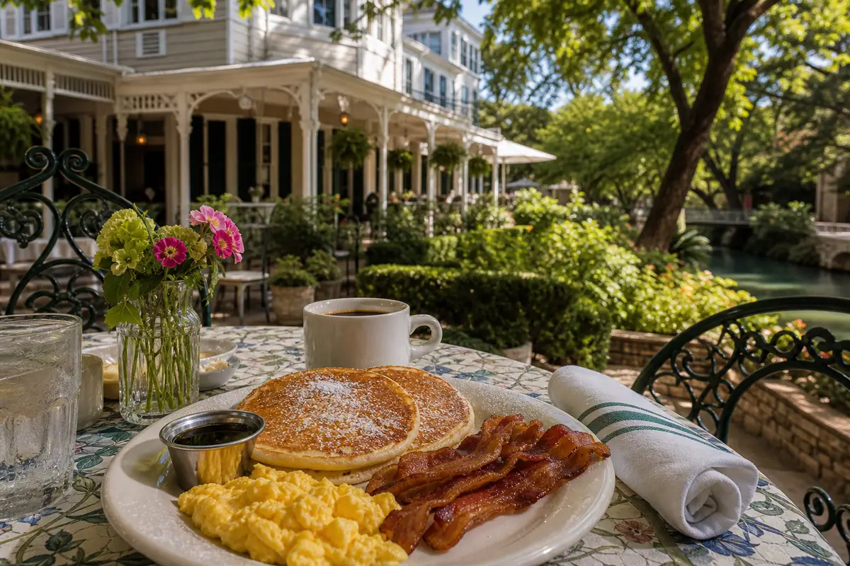 Photoreal dining or food scene representing The Guenther House in San Antonio