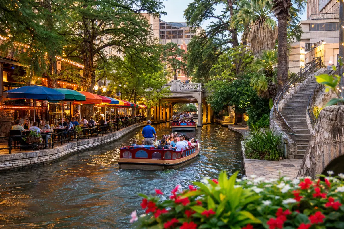 Photoreal view of River Walk in San Antonio
