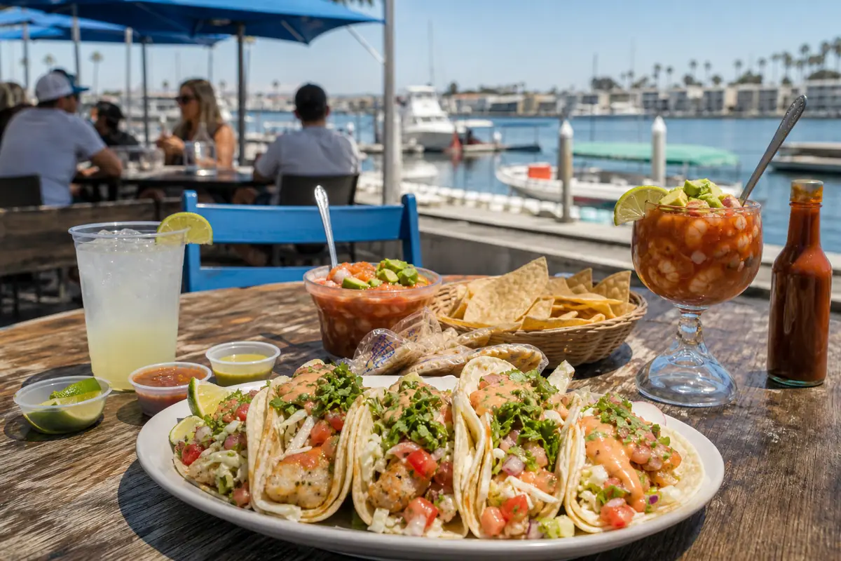 Photoreal dining or food scene representing Oscars Mexican Seafood in San Diego