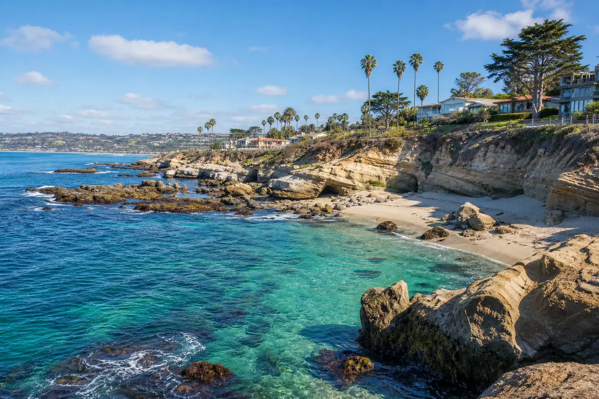 Photoreal view of La Jolla Cove in San Diego
