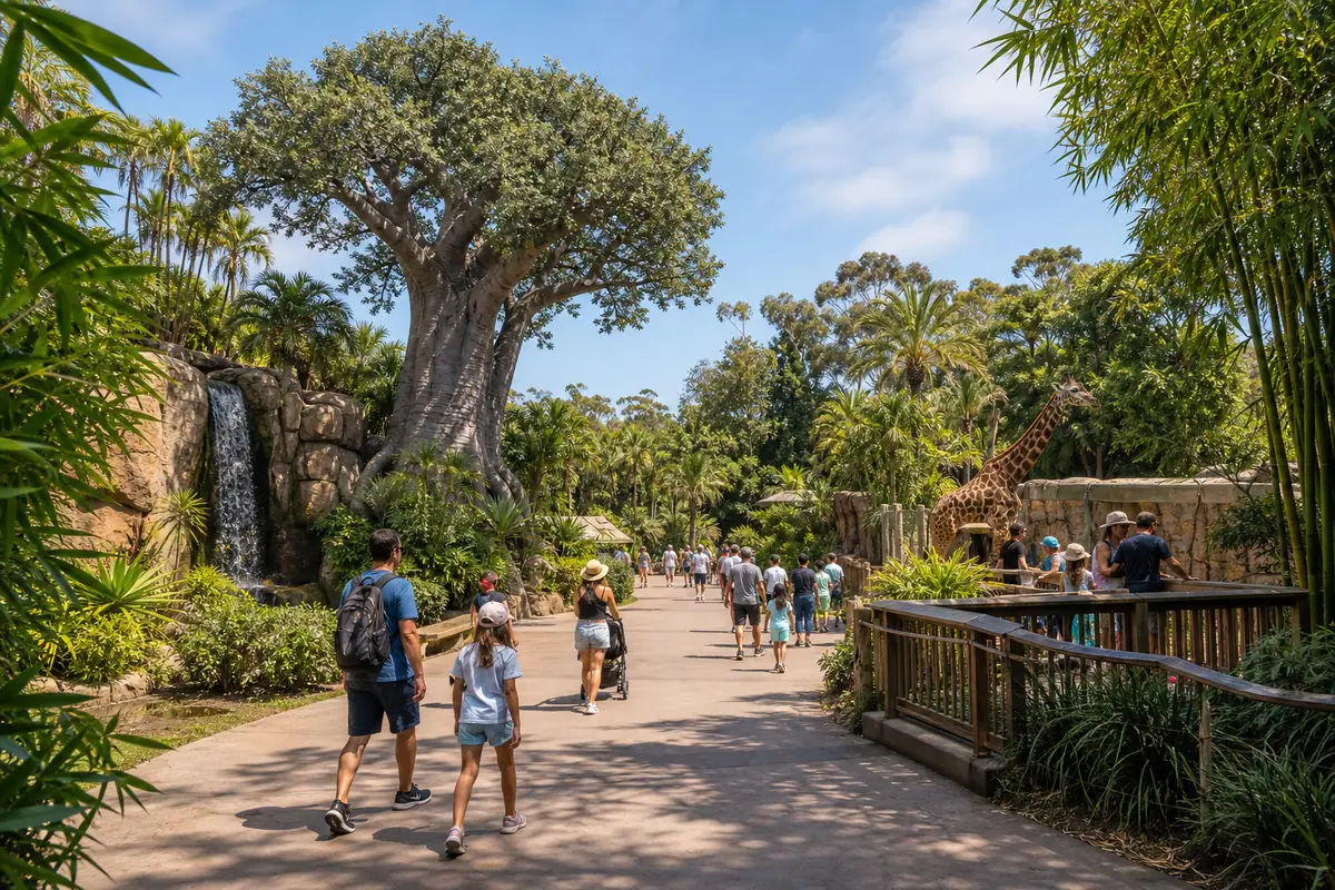 Photoreal view of the San Diego Zoo in San Diego