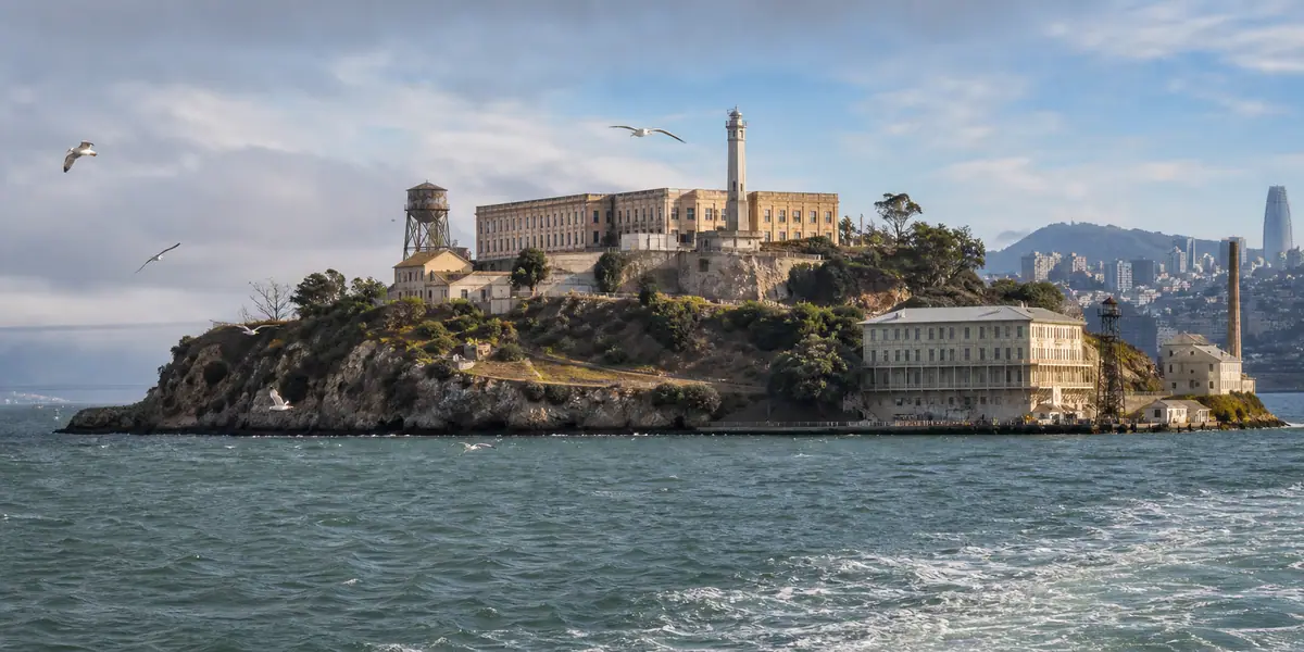 Photoreal Alcatraz Island scene in San Francisco