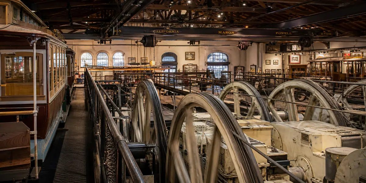 Photoreal Cable Car Museum scene in San Francisco