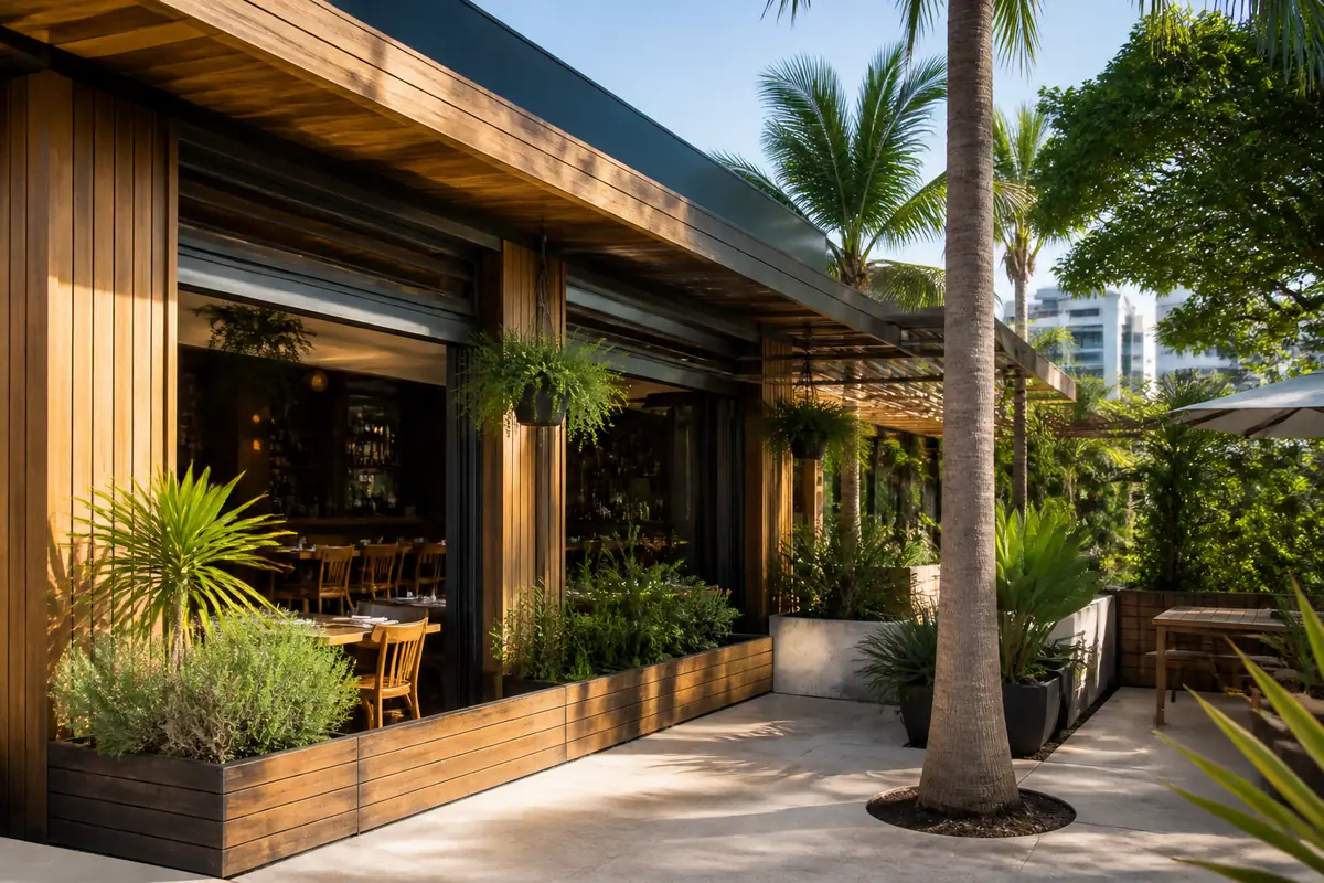 Photoreal travel-editorial view of Boca Sarasota in Sarasota, Florida