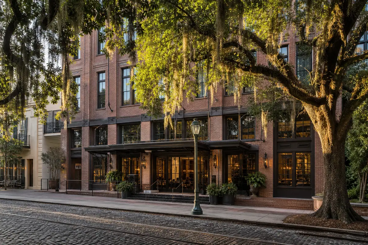Photoreal exterior of Andaz Savannah in Savannah