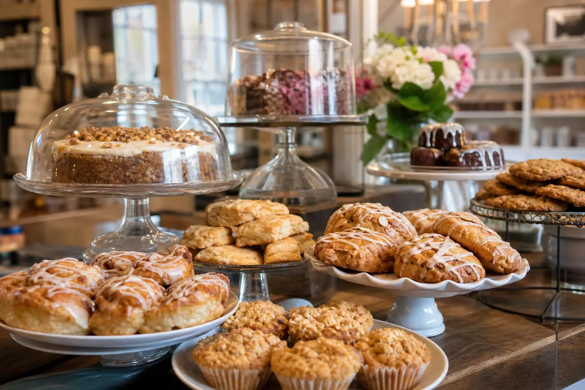 Photoreal dining or food scene representing Back in the Day Bakery in Savannah