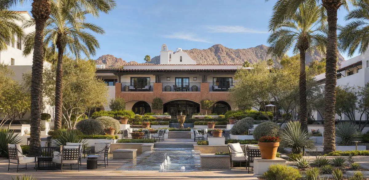 Photoreal exterior of The Scott Resort & Spa in Scottsdale