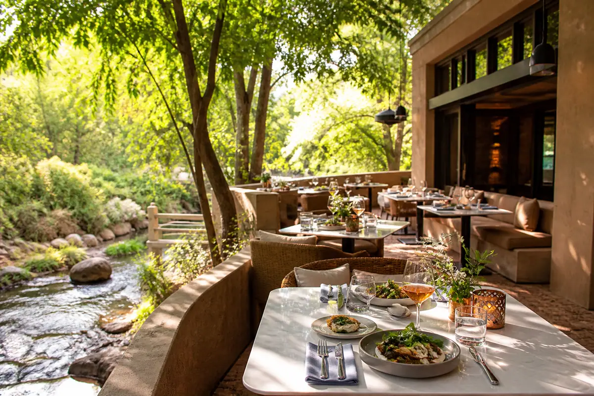 Photoreal travel-editorial view of Shorebird Sedona in Sedona, Arizona