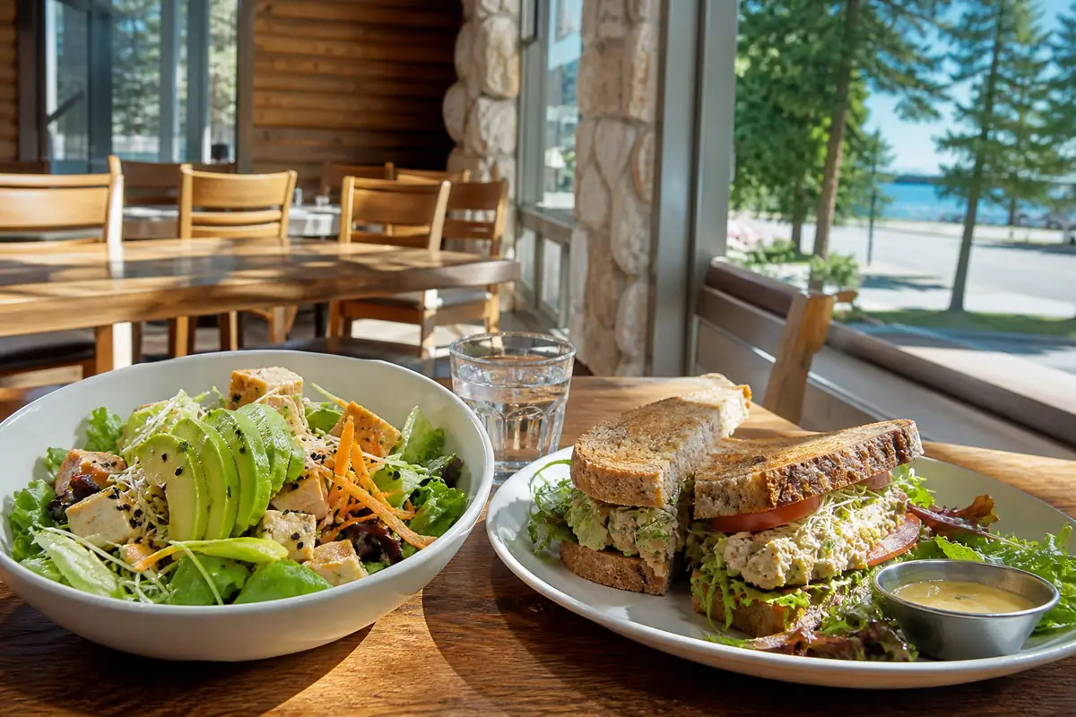 Photorealistic travel-editorial view of Freshies Restaurant and Bar in South Lake Tahoe, California