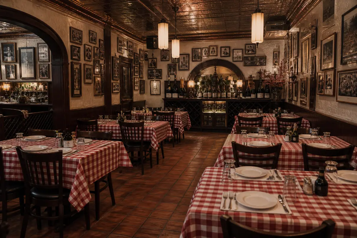 Photoreal travel-editorial view of Anthonino's Taverna in St. Louis, Missouri