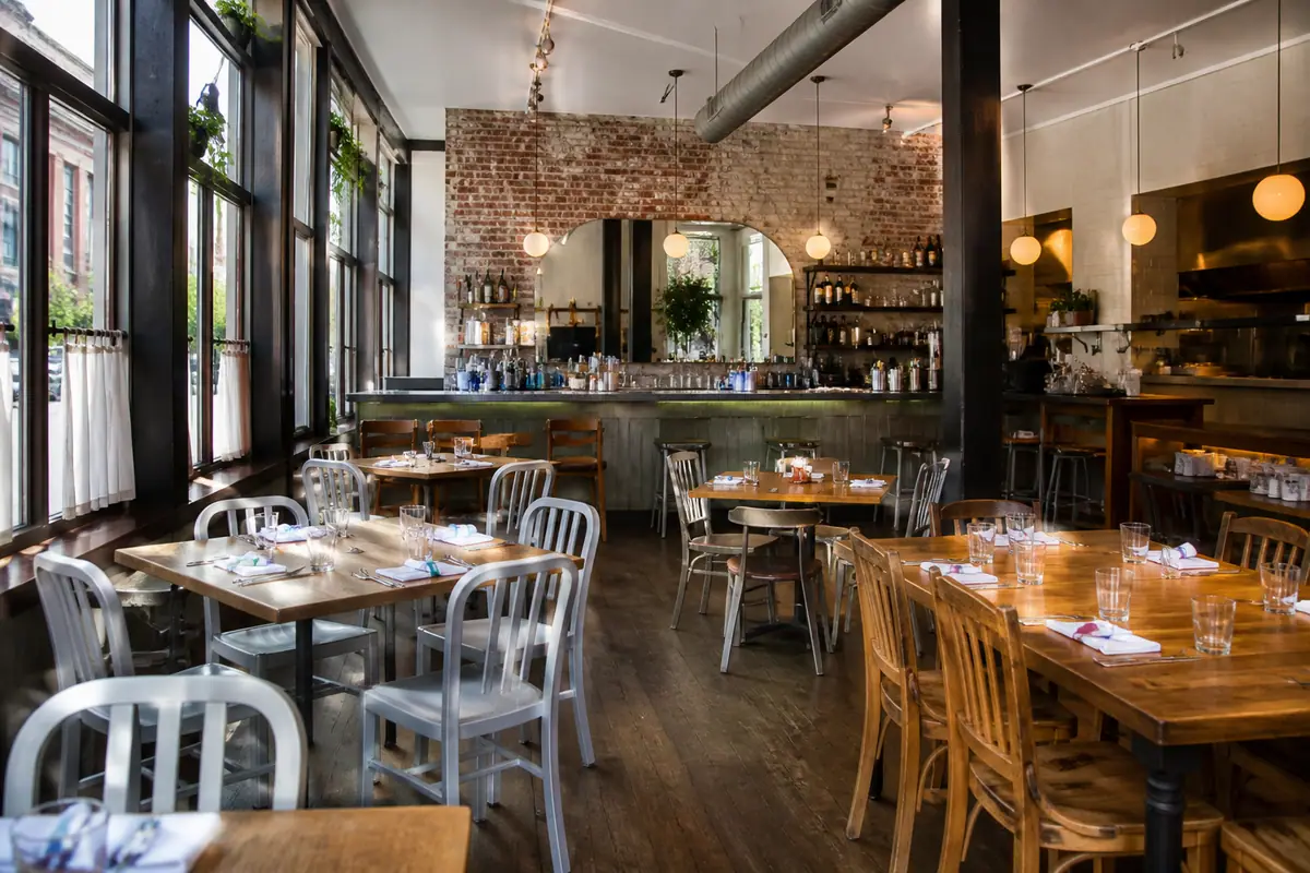 Photoreal travel-editorial view of Rooster in St. Louis, Missouri
