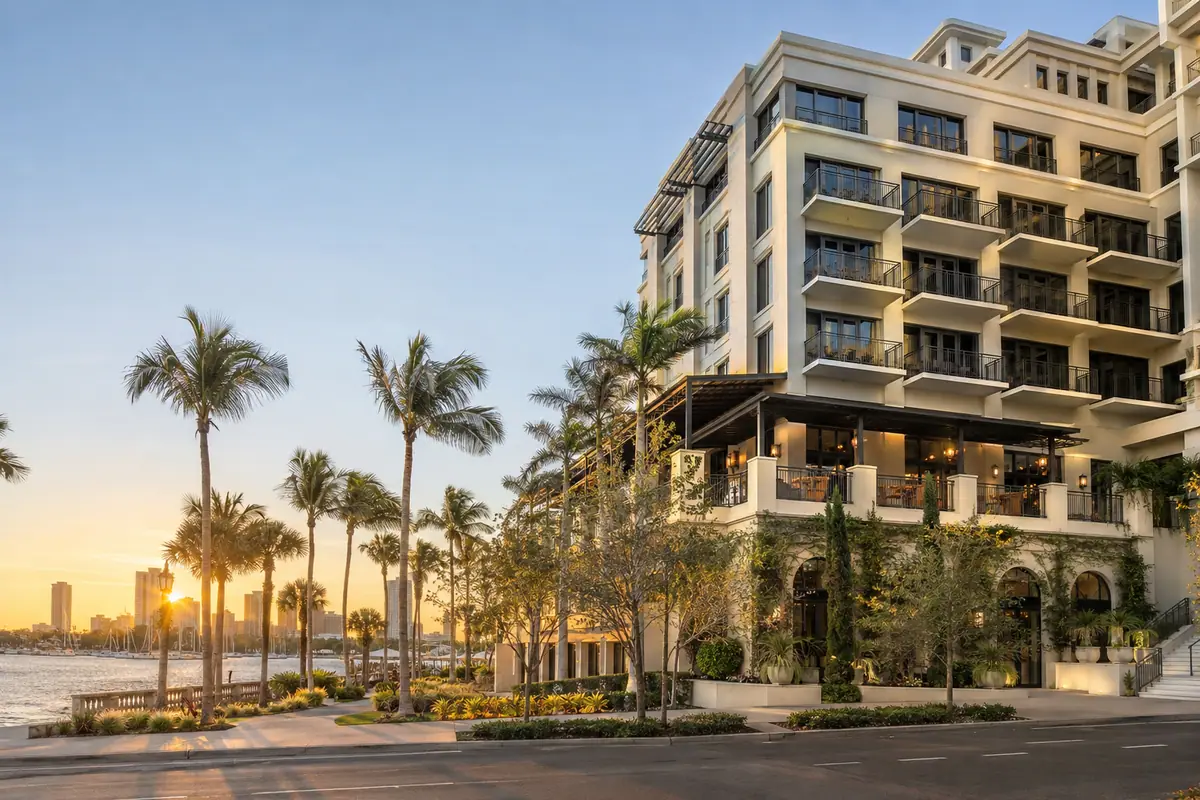 Photoreal travel-editorial view of The Birchwood in St. Petersburg, Florida