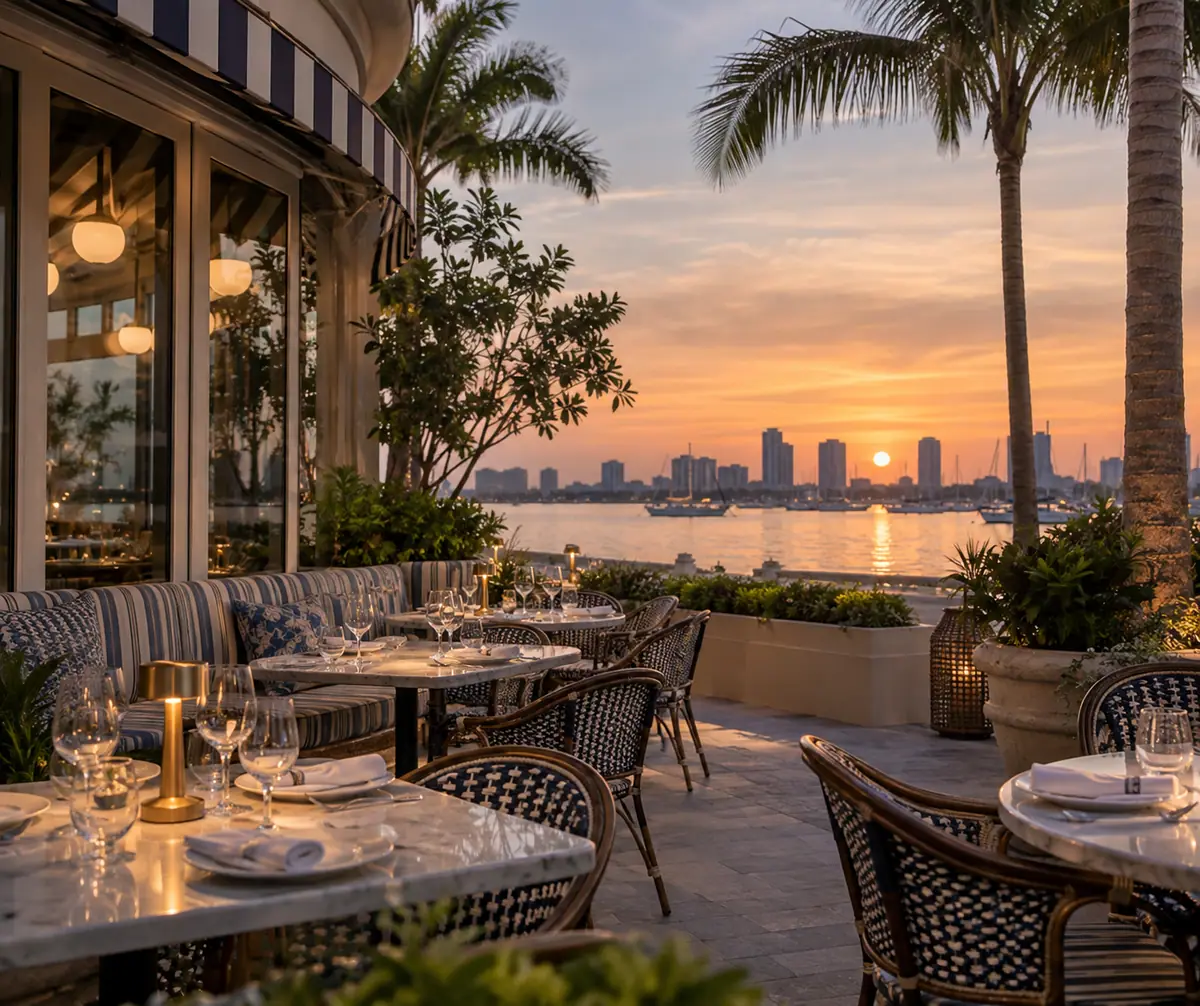 Photoreal travel-editorial view of Cassis St. Pete in St. Petersburg, Florida