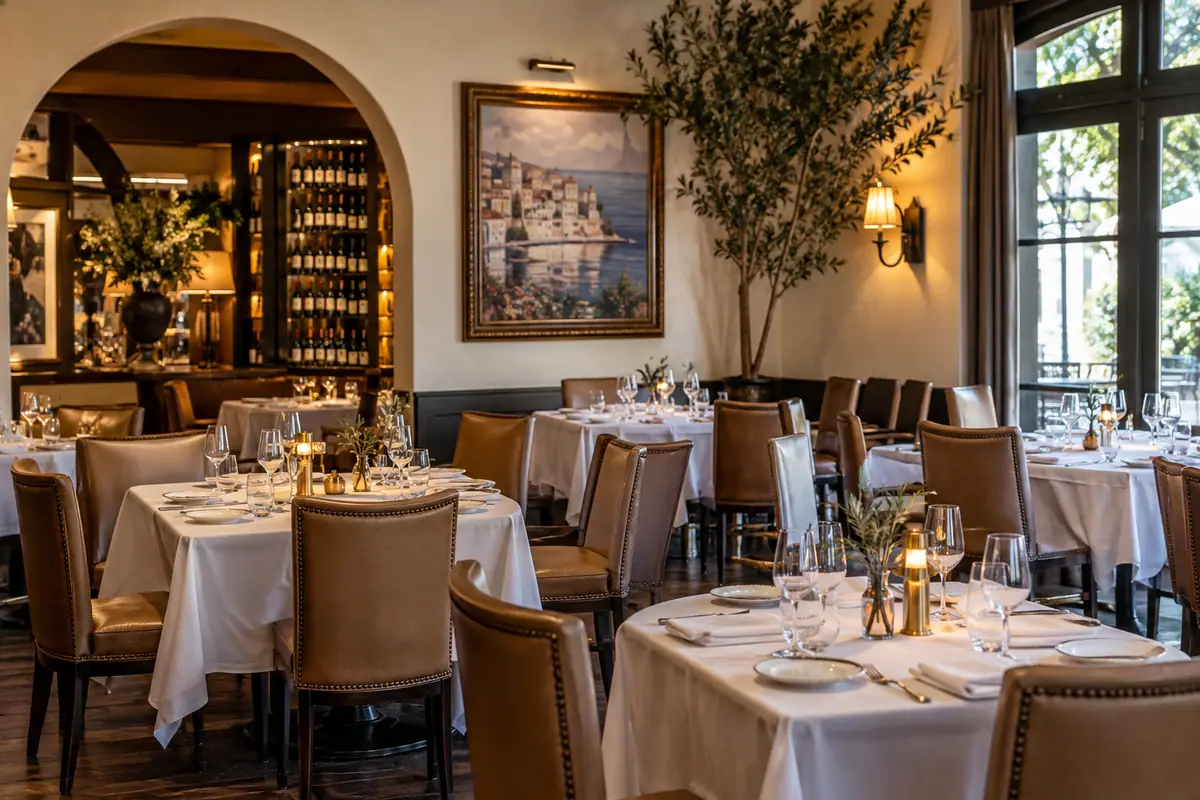 Photoreal travel-editorial view of Il Ritorno in St. Petersburg, Florida