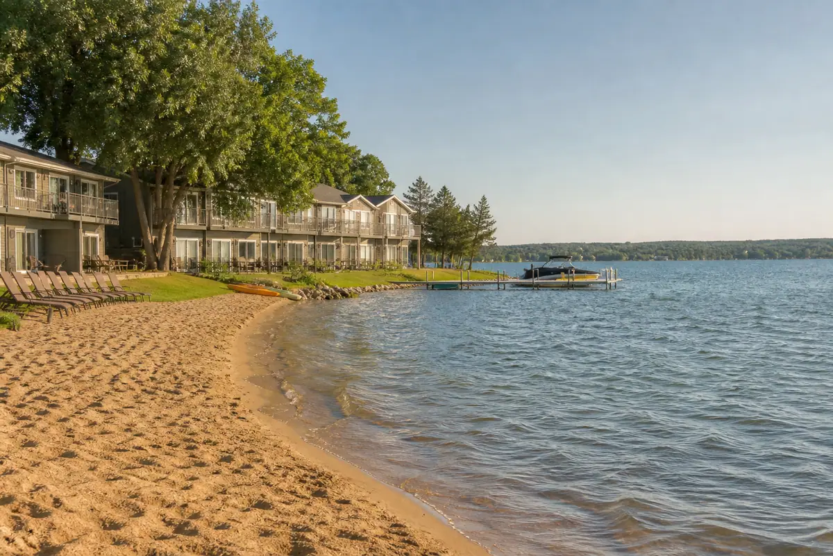 Travel-editorial view of Bayshore Resort in Traverse City, Michigan