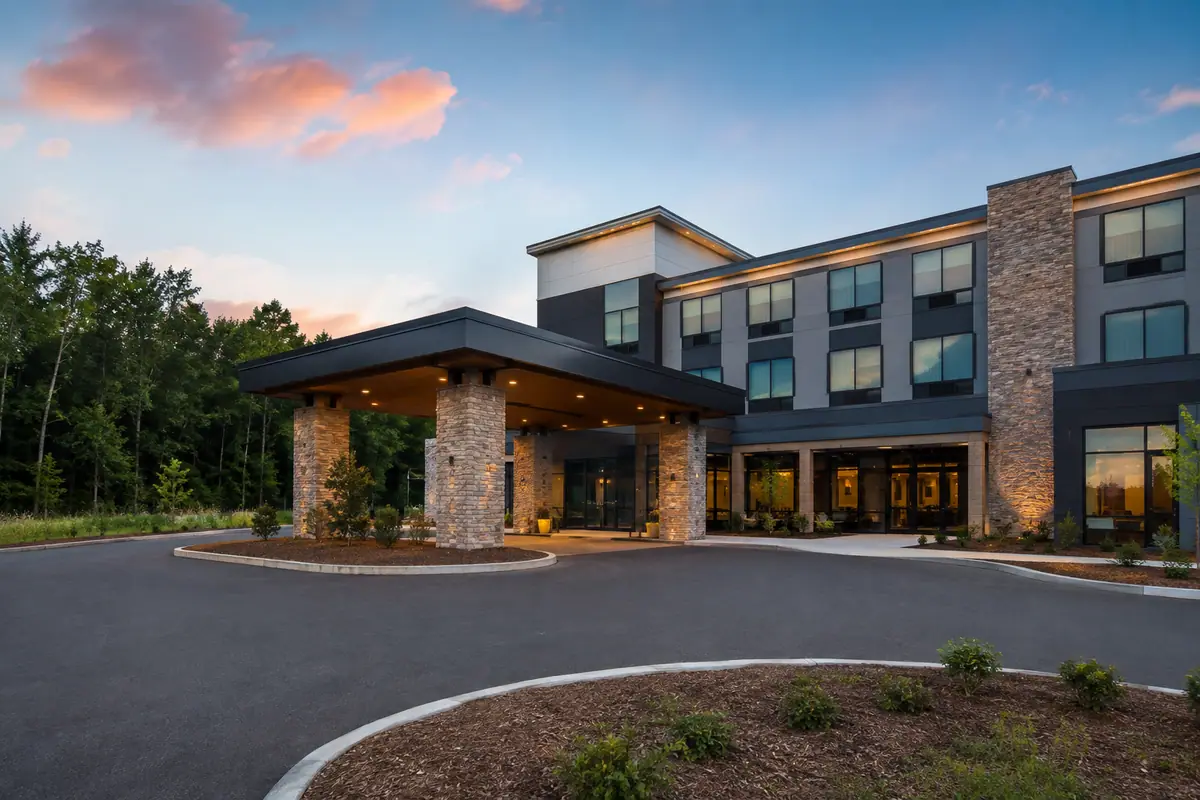 Travel-editorial view of Cambria Hotel Traverse City in Traverse City, Michigan