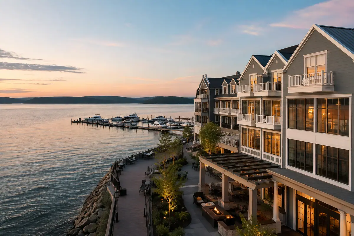 Travel-editorial view of Delamar Traverse City in Traverse City, Michigan