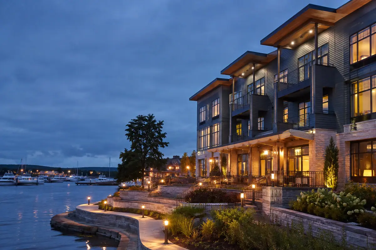 Travel-editorial view of Hotel Indigo Traverse City in Traverse City, Michigan