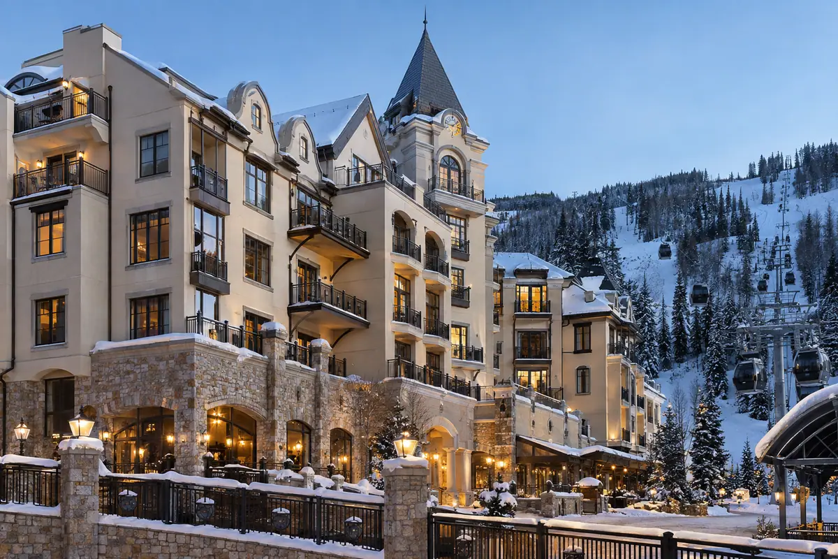 Travel-editorial view of The Arrabelle at Vail Square in Vail, Colorado
