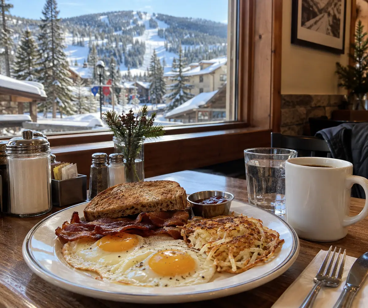 Travel-editorial view of Little Diner in Vail, Colorado
