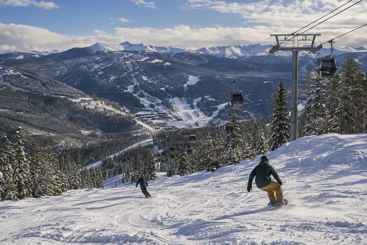 Travel-editorial view of Vail Mountain Skiing and Riding in Vail, Colorado