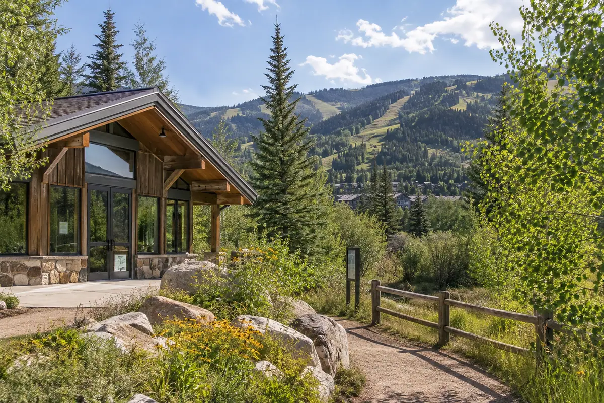 Travel-editorial view of Vail Nature Center in Vail, Colorado