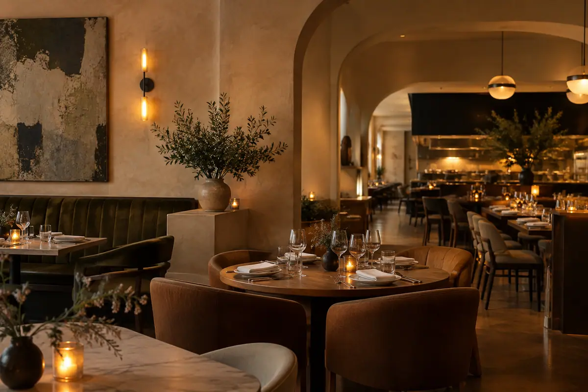 Photoreal travel-editorial view of Alpha Omega in Waco, Texas