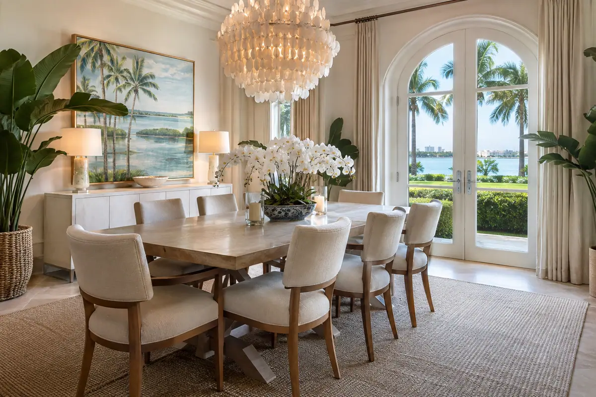 Photoreal travel-editorial view of Buccan in West Palm Beach, Florida